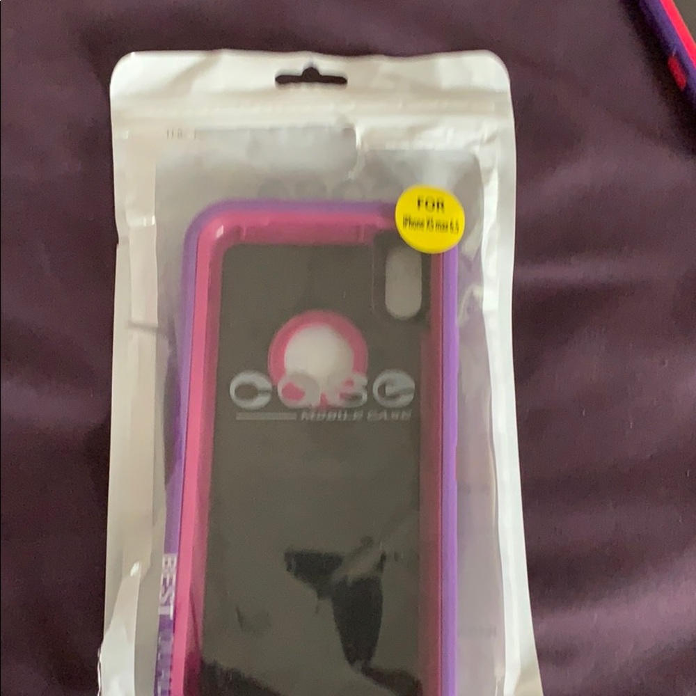 iPhone XS max 6.5. Purple and pink phone case